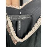 House of Harlow 1960 June Embroidered Black Gauze Boho Mini Dress Size Medium Photo 8