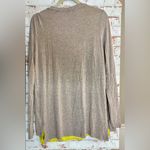 Bordeaux  Gray V-Neck Blouse with Yellow Detail Photo 1