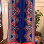 Rose & Thyme  EUC Bohemian High Rise Wide Leg Pull-On Patterned Pants Photo 0