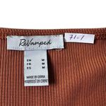 Revamped Brown Bodysuit Tank Women Top Size Medium | 71-1 Photo 3