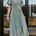 Baltic Born Velvet Maxi Dress With Slit Photo 0