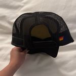 Aviator Nation  Trucker Hat Venice Black Leaf Gold Rope Adjustable Snapback Photo 3