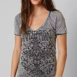 Affliction  Women's Charcoal Graphic Tee Photo 0