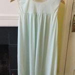 Vintage Lace Trim Embroidered Flowers Panel Nightgown Size 36 Photo 3