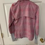 Miss Chievous Like New Vintage Miss Chevious Pink and Grey Houndstooth Moto Full Zip Photo 2