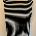 H&M Basic Black & White Striped Stretch Soft Pull On Skirt Size M Photo 0
