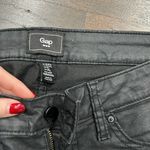 Gap  leather shiny black skinny jeans Photo 1