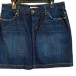 Tommy Hilfiger  Distressed Dark Wash‎ Jean Skirt Size 10 Photo 0