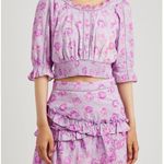 Love Shack Fancy  Floral Pink Two-Piece Set size 4/S Photo 2