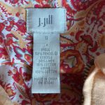 J.Jill Linen Boxy Fit Full Zip Short Jacket Sz S Peach Orange Pockets Spring Photo 3