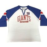 NFL Team Apparel NFL New York Giants Women's 3/4 Sleeve Raglan T-Shirt White, Small Photo 0