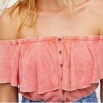 Free People  We the Free Love Letter Off the Shoulder Flouncy Tube Top Size XS Photo 1