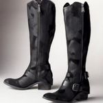 EUC Donald J. Pliner Leather Dela Knee High Boots Black Size 7.5 Retail $398 Photo 2