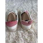 J.Crew Women's White Leather Sneakers Rainbow Stripe Tennis Shoes Size 7 Photo 4