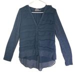 Anthropologie , VANESSA VIRGINIA Medium Teal Lightweight Semi-Sheer Cardigan Top Photo 0