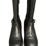 Softwalk Neenah Black Leather Zipper Motorcycle Boot Lug Sole Size 10N NWOT Photo 3