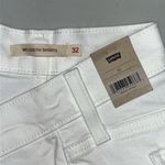 Levi's Levi’s NWT Size 32/14 White Denim Mid Rise Mid-Length Jean Shorts Photo 2