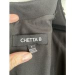 Chetta B  Womens 6 Black Dress Peplum Pencil Skirt Dress Event Gala Litlte Black Photo 6