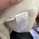 Don Caster Collection Tweed Jacket Brush Fringe Detail Metallic Flecks 12 Cream Photo 3