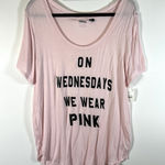 Mean Girls On Wednesdays We Wear Pink Mean Girls Movie Women's T-Shirt Size XL NWT Photo 0