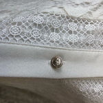 Karl Lagerfeld Ivory Lace Trumpet Sleeve Top S Photo 5