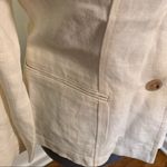 Gerard Darel  Linen Blazer Cream White 3 Button Photo 5