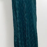 Dantelle VTG 80s DENTELLE Crepe Lace Scalloped Lingerie Slip Emerald Green M Midi Dress Photo 0