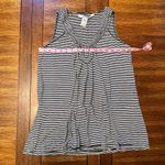Max Studio Black White Stripe Sleeveless Top Blouse Size Small Womens Casual Photo 5