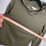Madewell  |‎ XS Pullover Woman’s Olive Green Hoodie Puff Sleeve Photo 4