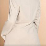 SheIn BAE Plus Size Women Elegant Formal Slim-Fit Long Sleeve Solid Color Beige Suit For Dates And Work In Fall/Winter Photo 1