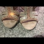 Casadei  womens open toe leather heels size 7 Rhinestones Photo 10