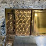 Vintage Mother of Pearl Minaudiere Compact Purse Evening Cosmetic Bag Mirror VTG Photo 10