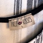 Free Kisses -Black & White Checkered Blouse Photo 2