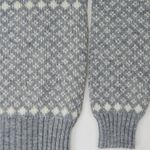 Vintage 90s Rob Winter Fair Isle Snowflake Sweater Gray Size L Photo 4