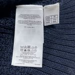 Brooks Brothers  Egyptian Cotton Embellished Knit Top Navy Blue Medium Photo 9