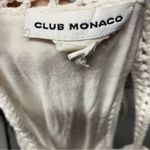 Club Monaco  crochet lined mini dress white tank white size S beach vacation Photo 8