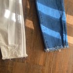 American Eagle Outfitters White and Blue Skinny Jeans Photo 5