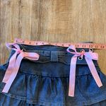 Source Unknown Ruffled Denim Skort with Pink Bows Juniors S Photo 4