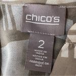 Chico's Chico’s Sheer Tunic Blouse Size 2 L | Lagenlook Asymmetrical Boho Coastal Beach Photo 6