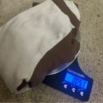 Brandy Melville John Galt Cream & Brown Belle Colorblock Long Sleeve Top, Ribbed Full-Length Photo 13