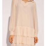 $565 NWOT SEE BY CHLOÉ Ruffles Tiered Georgette Mini Dress Size 38/ L Pink Size L Photo 1