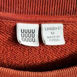 Uniqlo U Rust Sweatshirt Minimalist Classic Soft Cozy Casual Retro Earthy Medium Photo 5