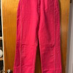 ZARA Hot Pink  Pants Wide-Leg Photo 0
