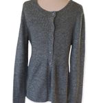Daisy Fuentes Sweater Gray Button Cardigan Womens Small Photo 2