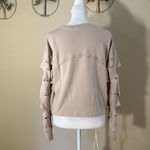 Engineered Life Faux Distressed Sleeve Cropped Athletic Sweatshirt Large Photo 2