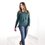 Latched Mama Women’s Long Sleeve Asymmetrical Teal Nursing Tunic XS Green Size undefined Photo 7