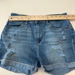 Levi Strauss & CO. Levi Strauss Signature Denim Shorts Distressed Cuffed Hem Blue Womens Size 6 Photo 8