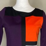 O'Stin Studio Women's Colorblock Mini Dress Date Night Business Casual Sz M Black Size M Photo 2
