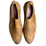 Seychelles Skein Loafer Shoes Women 9 Cognac Brown Nubuck Leather Modern Classic Photo 2