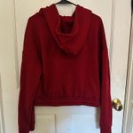 SheIn Burgundy crop hoodie long sleeve  Photo 1